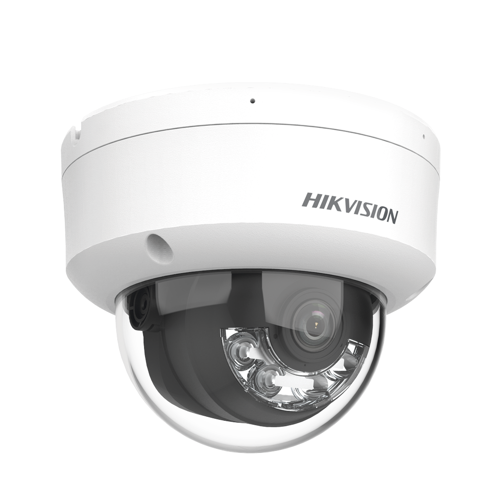 DOMO IP 6 MP / LENTE 2.8 MM / 30 MTS IR EXIR / 20 MTS LUZ BLANCA / MIC INTEGRADO / IP67 / IK08 / H.265+ / ACUSENSE LITE