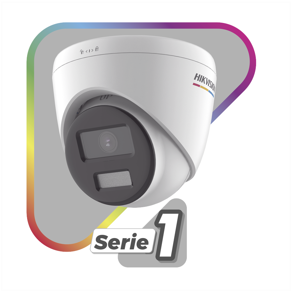 Bala IP 4 Megapixel / ACUSENSE Lite (Detección de Movimiento en Humanos y Vehículos) / Lente 2.8 mm / Luz Blanca 30 mts / Imagen a Color 24/7 / Exterior IP67 / WDR 120 dB / PoE / ONVIF
