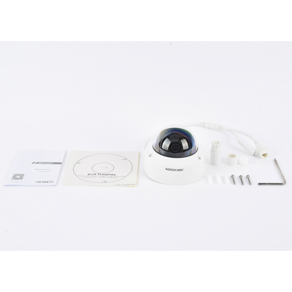 Domo IP 2 Megapixel / Lente 2.8 mm / 30 mts IR EXIR / Exterior IP67 / IK10 / WDR 120 dB / Micro SD / Videoanaliticos / PoE / Onvif