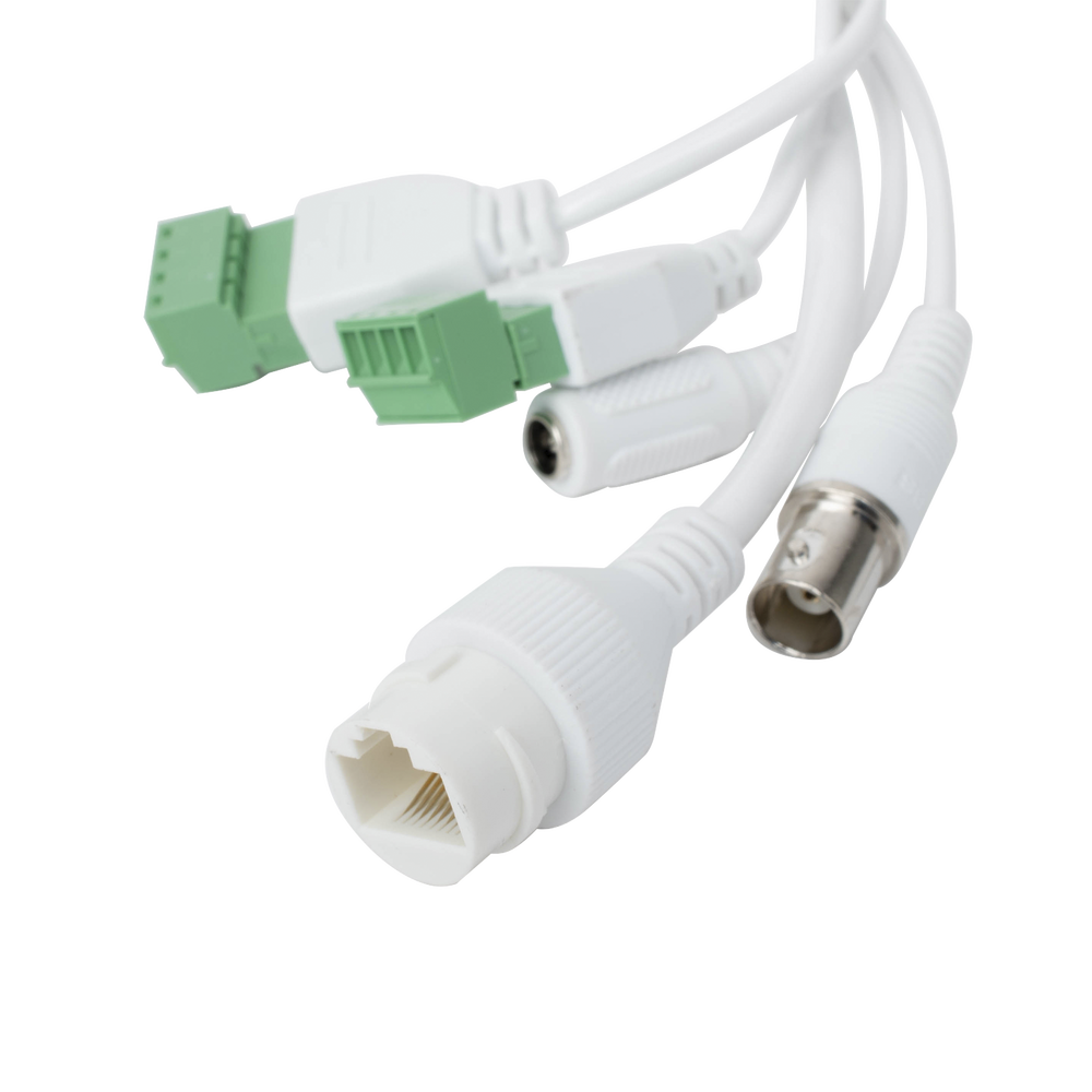 Bala IP 4 Megapixel / Lente Mot. 2.8 a 12 mm / 60 mts IR EXIR / Exterior IP67 / IK10 / WDR 120 dB / PoE / Videoanaliticos (Filtro de Falsas Alarmas) / Ultra Baja Iluminación / Entrada y Salida de Audio y Alarmas