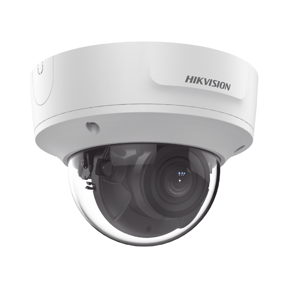 Domo IP 8 Megapixel / Lente Mot. 2.8 a 12 mm / 40 mts IR EXIR /Exterior IP67 / IK10 / WDR 120 dB / PoE / Videoanaliticos (Filtro de Falsas Alarmas) / Ultra Baja Iluminación / Entrada y Salida de Audio y Alarma