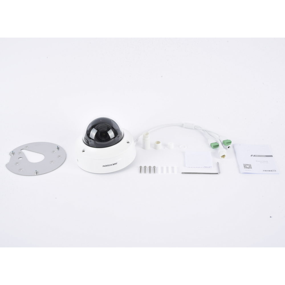 Domo IP 8 Megapixel / Lente Mot. 2.8 a 12 mm / 40 mts IR EXIR /Exterior IP67 / IK10 / WDR 120 dB / PoE / Videoanaliticos (Filtro de Falsas Alarmas) / Ultra Baja Iluminación / Entrada y Salida de Audio y Alarma