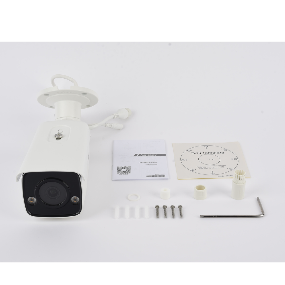 Bala IP 4 Megapixel / Imagen a Color 24/7 / PoE / Lente 4 mm / Luz Blanca 60 mts / Exterior IP67 / WDR 130 dB / Captura Facial / Videoanaliticos (Filtro de Falsas Alarmas)