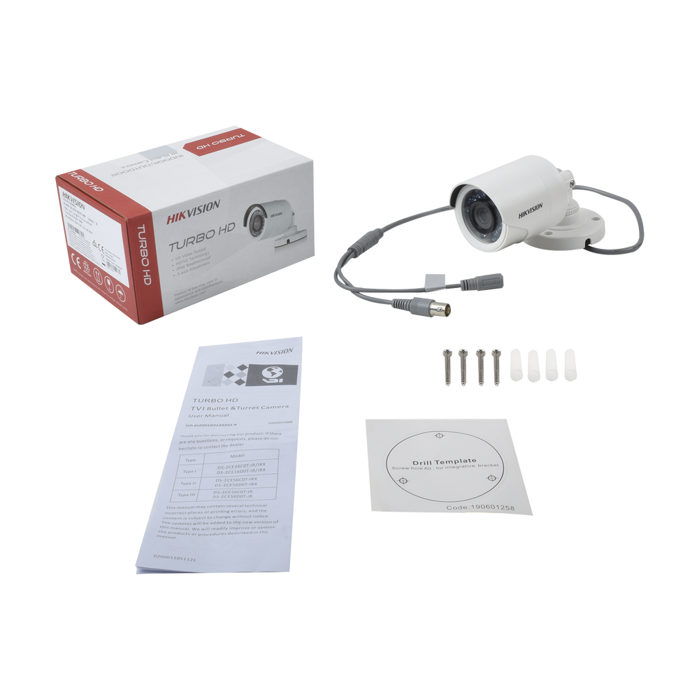 Bala TURBO 1080p / Gran Angular 106° / Lente 2.8 mm / 25 mts Smart IR / Exterior IP67 / 4 Tecnologías (TVI / AHD / CVI / CVBS)