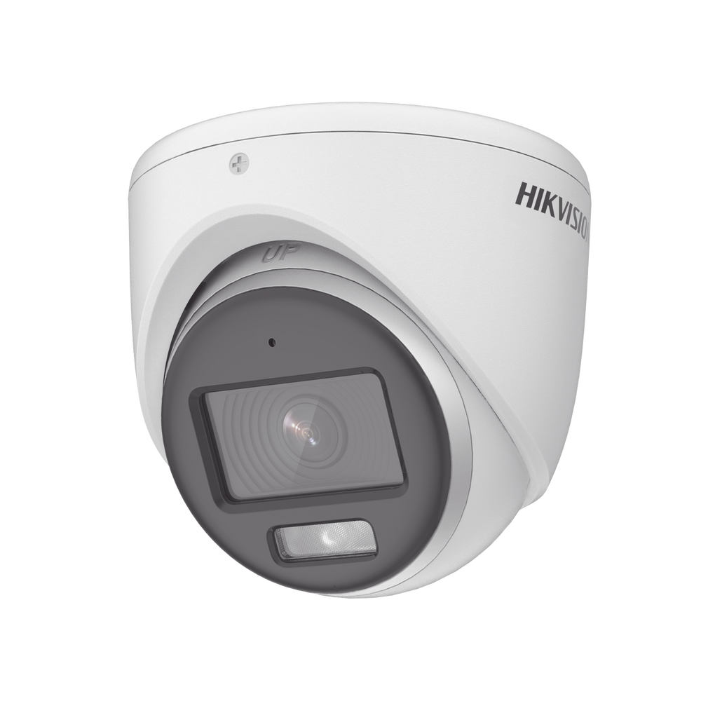 Turret TURBOHD 3K (5MP) / Micrófono Integrado / Lente 3.6 mm / Imagen a color 24/7 / 40 mts Luz Blanca / Exterior IP67 / dWDR / 4 Tecnologías