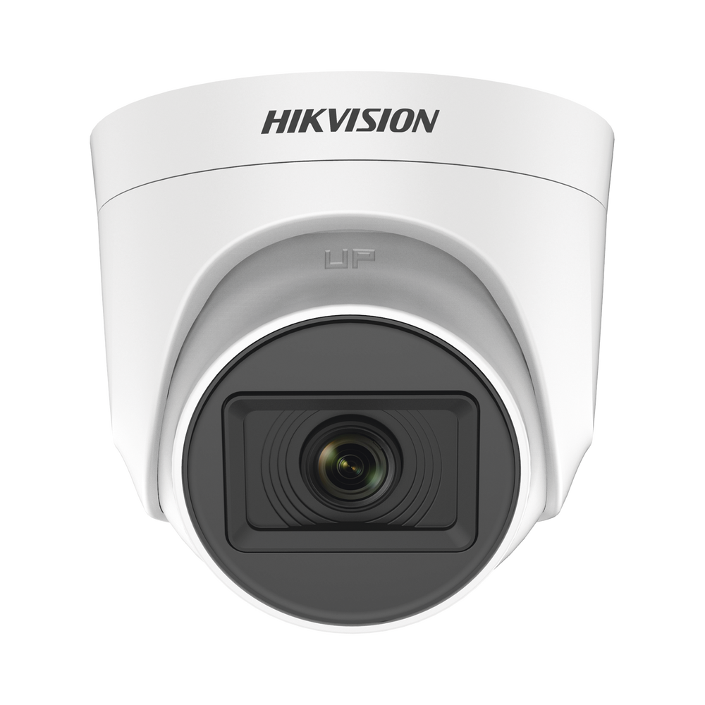 AUDIO POR COAXITRON / Domo TurboHD 5 Megapixel / Lente 2.8 mm / 20 mts IR EXIR / 4 Tecnologías / dWDR / Interior