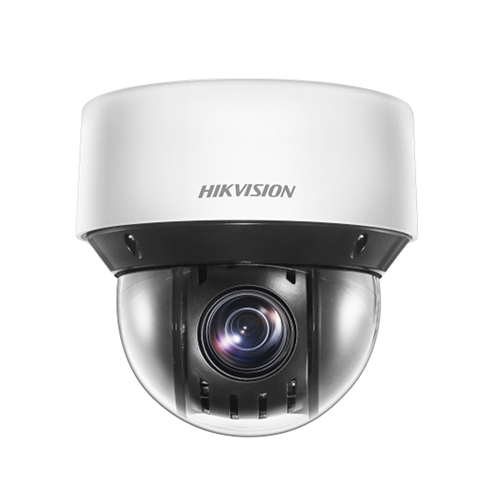 Mini Domo IP PTZ 4 Megapixel / 25X Zoom / 50 mts Luz Infrarroja Inteligente (Visión Nocturna) / Autoseguimiento / WDR 120 dB / PoE+ / IP66 / Ultra Baja Iluminación / MicroSD