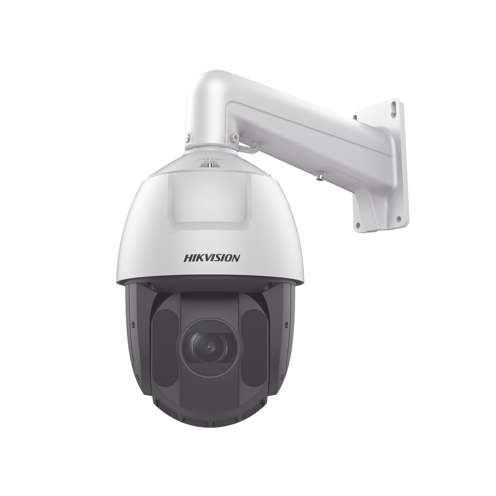 Domo PTZ IP 4 Megapixel / 25X Zoom / 150 mts IR / DARKFIGHTER / Exterior IP66 / WDR 120 dB / Hi-PoE / Entrada y Salida de Audio y Alarmas