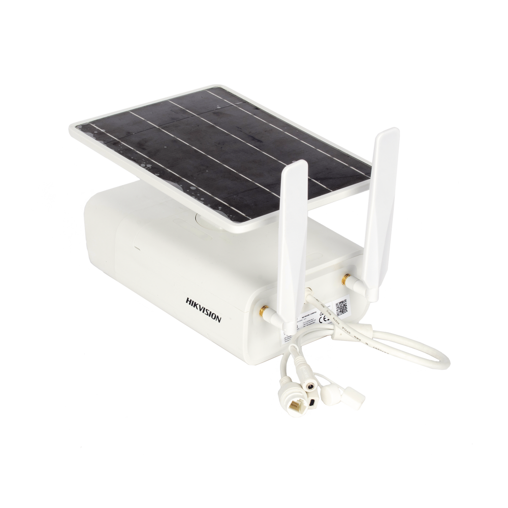 Kit Solar IP All in One / Cámara Bala 4 Megapixel / Lente 4mm / Panel Solar / Batería de Respaldo de Litio 10Ah (Hasta 7 Días) / Conexión 4G / Accesorios de Instalación / Kit Solar