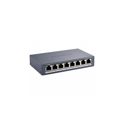 Switch Gigabit No Administrable de Escritorio de 8 Puertos 10 / 100 / 1000 Mbps / Diseño Compacto y Estetico