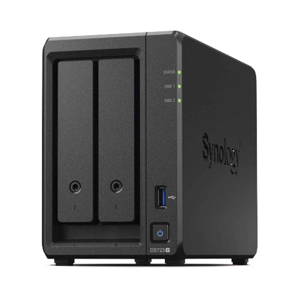 Servidor NAS de 2 Bahías (Expandible a 7 Bahías) / Hasta 126 TB / Servicio Nube Gratis (P2P) / Administración Remota y Respaldo Programado