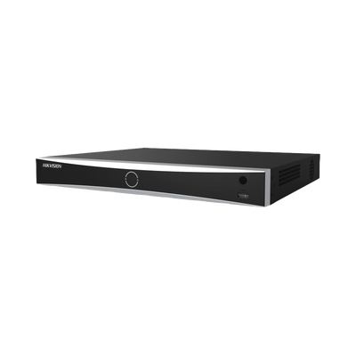 NVR 12 Megapixel (4K) / 16 canales IP / AcuSense (Evita Falsas Alarmas) / Reconocimiento Facial / 2 Bahías de Disco Duro