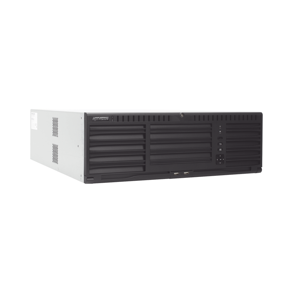 12 Megapixel (4K) NVR / 128 IP Channels / 16 Hard Drive Bays / 4 Network Ports / Supports RAID with Hot Swap / High Performance NVR