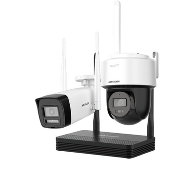 KIT Inalámbrico / 1 Cámara Bala 1 Cámara PTZ / 2 Megapíxeles / 1 Grabadora Wi-Fi / Hasta 512 GB de Almacenamiento (No In
