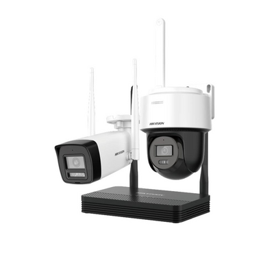KIT 1 Cámaras Bala 4 Megapíxeles / 1 Cámara PT 4 Megapixeles / 1 Grabadora Wi-Fi / 512 GB / Incluye Fuente y Cable RJ45