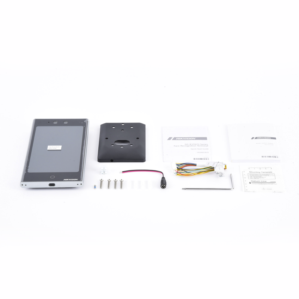 Terminal Facial WiFi con pantalla de 7" / Protección IP65 / 100,000 rostros y 500,000 tarjetas / 10,000 huellas con módulo opcional / ISAPI / ISUP 5.0