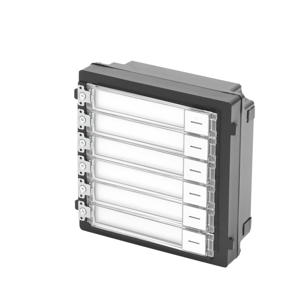 Modular Video Intercom Button Module / One-Touch Calling / Supports Up to 6 Main Monitors