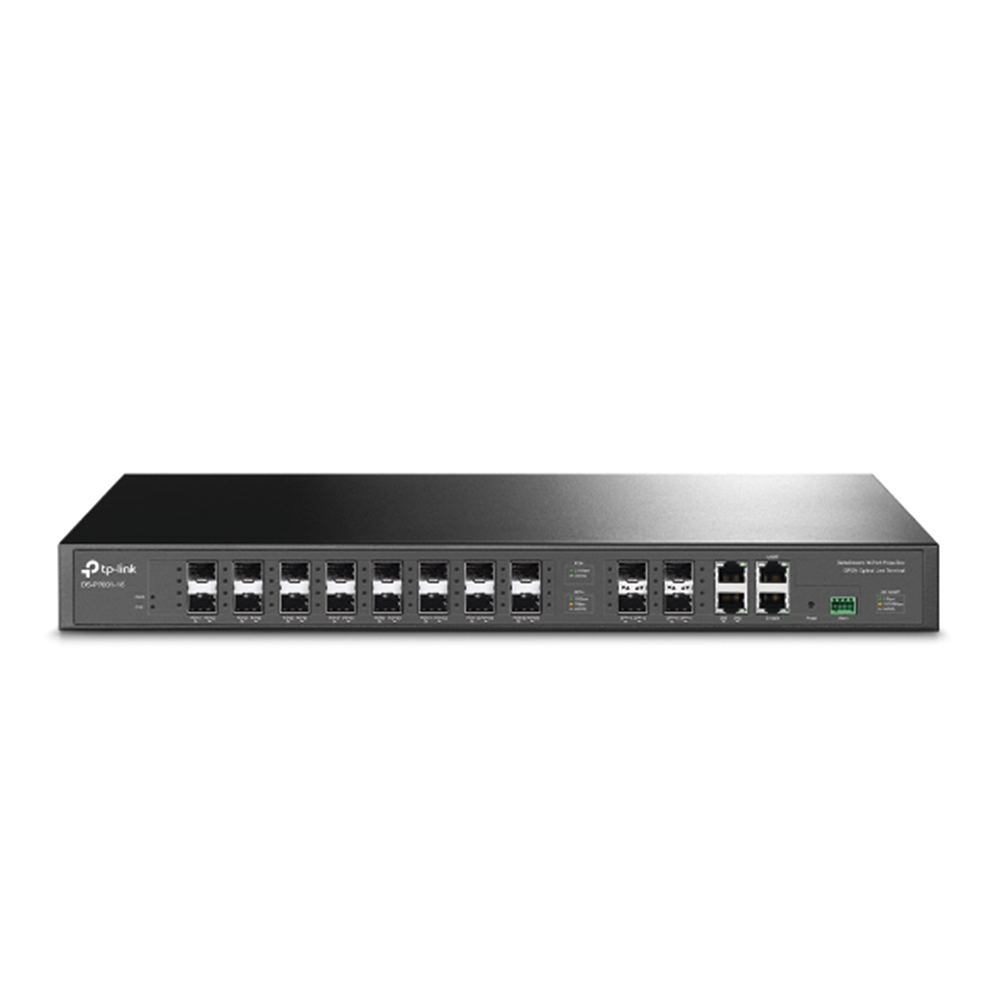 OLT de 8 puertos GPON, hasta 1,024 ONUs, 1 Gigabit RJ45, 2 puertos SFP+, Fuentes redundantes AC- AC (incluidas)