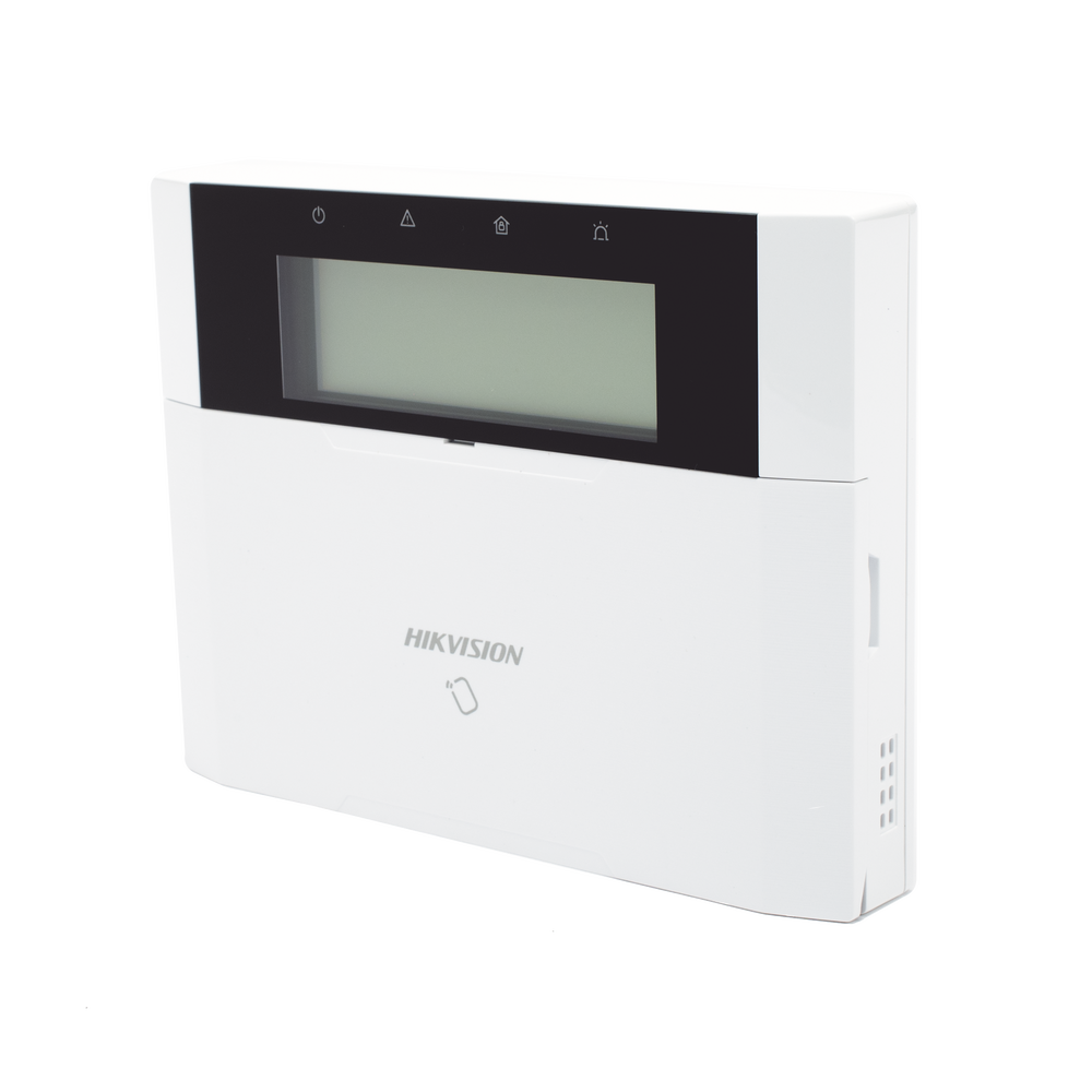 LCD keypad with integrated tag reader / Speed-X bus / 2 alarm inputs and 1 output / Compatible with AX Hybrid Pro panels