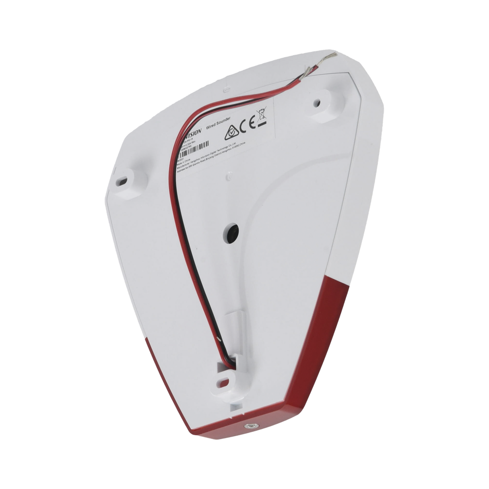 Sirena Estrobo Cableada Hikvision / Ideal para cualquier Panel de Alarma / Roja