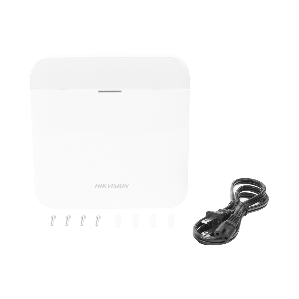 (AX PRO) Panel de Alarma Inalámbrico de Hikvision / Soporta 48 Zonas / Wi-Fi y Ethernet / Incluye Bateria de respaldo/Compatible con los Accesorios AX PRO.
