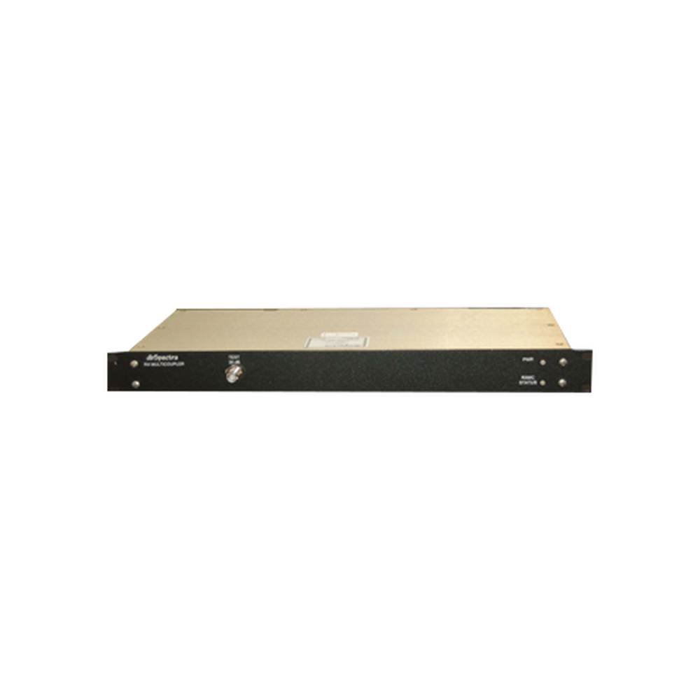 Multiacoplador para Recepción de 370-512 MHz, 8 Canales, 1 UR, 90-240 Vca, N/BNC Hembras.