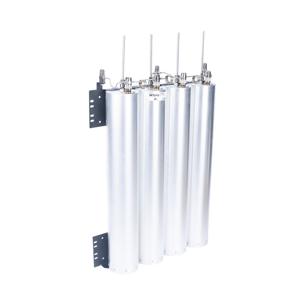 Bandpass-Band Reject Duplexer, 136-174 MHz, 4 Cavities (4" Diam.), 1 MHz, 150 Watt, N Hem.