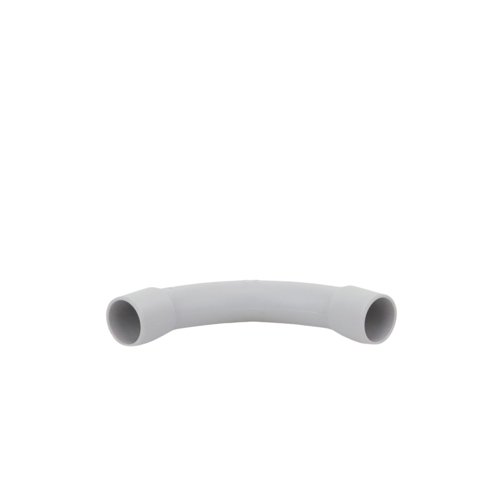 Curva de radio estrecho para tubería rígida, recomendado para cables de datos, PVC Auto-extinguible, de 16 mm