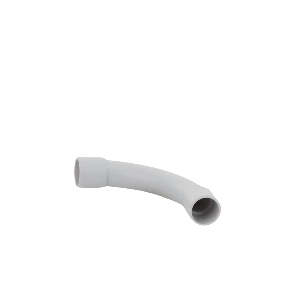 Curva de radio estrecho para tubería rígida, recomendado para cables de datos, PVC Auto-extinguible, de 16 mm