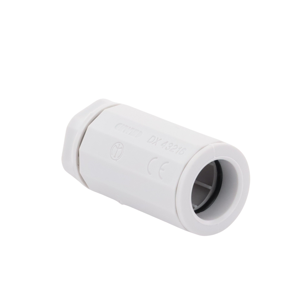 Conector de tubería rígida a caja (Racor), PVC Auto-extinguible, de 16 mm