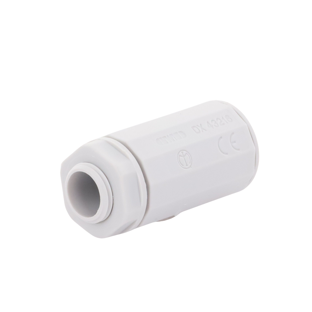 Conector de tubería rígida a caja (Racor), PVC Auto-extinguible, de 16 mm