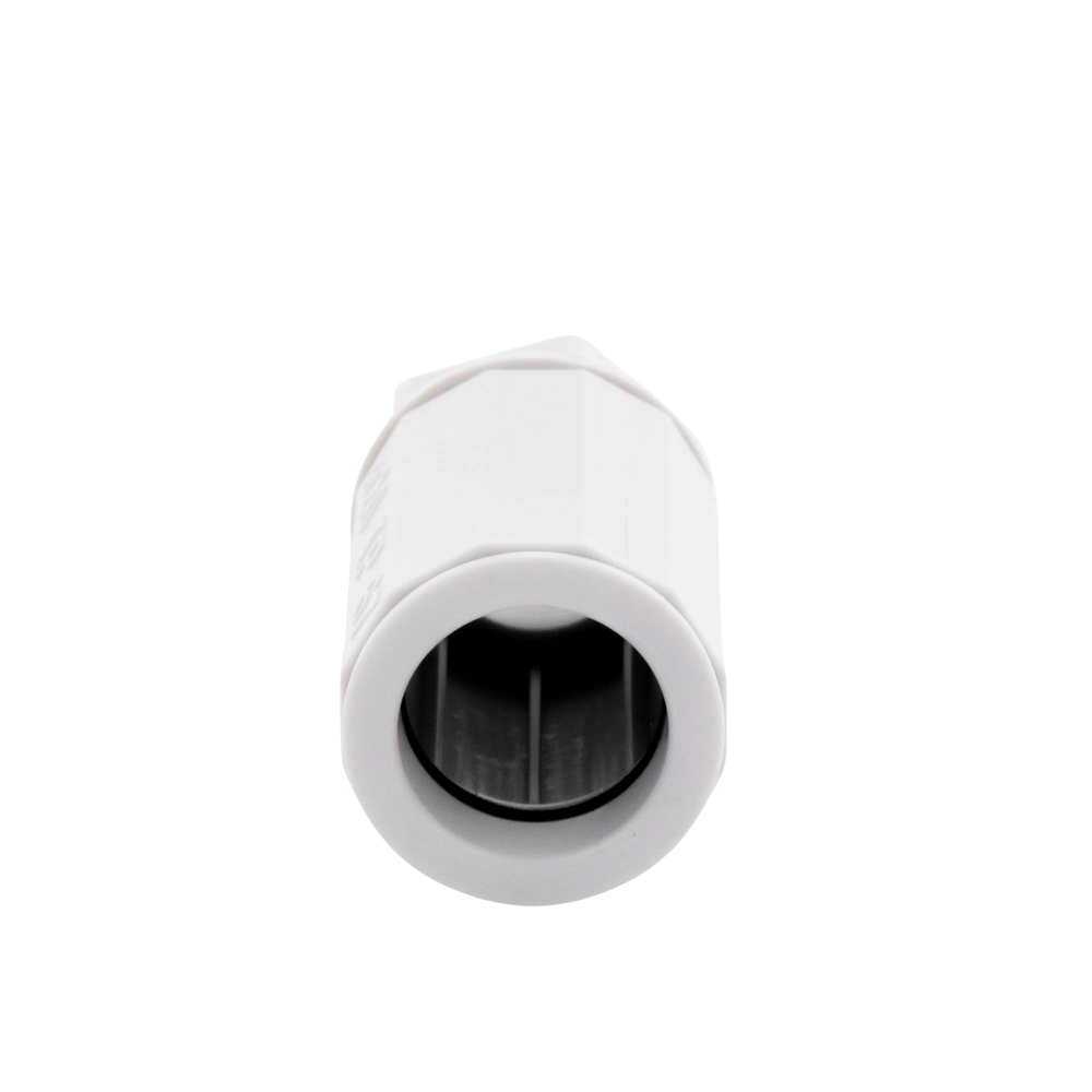 Conector de tubería rígida a caja (Racor), PVC Auto-extinguible, de 20 mm