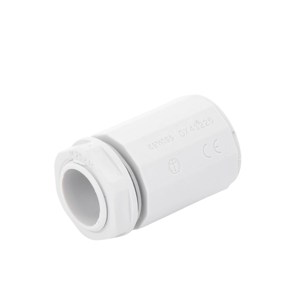 Conector de tubería rígida a caja (Racor), PVC Auto-extinguible, de 50 mm