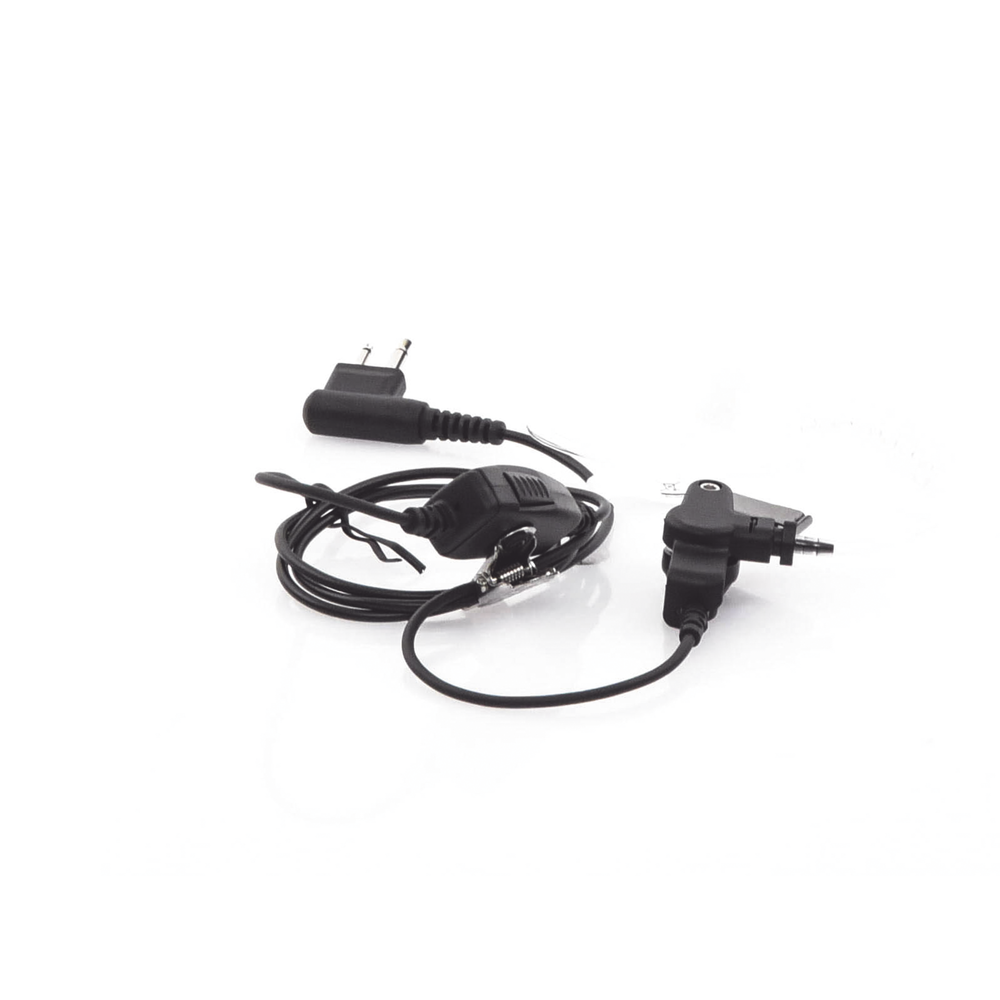 Micrófono-Audífono de 1 cable con tubo acústico para Motorola DEP450, EP450, MAGONE y Hytera series TC500/600/700, PD506