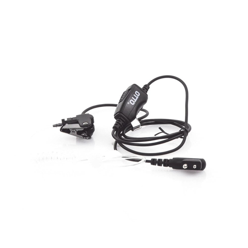 Micrófono-Audífono de 1 cable con tubo acústico para Motorola DEP450, EP450, MAGONE y Hytera series TC500/600/700, PD506