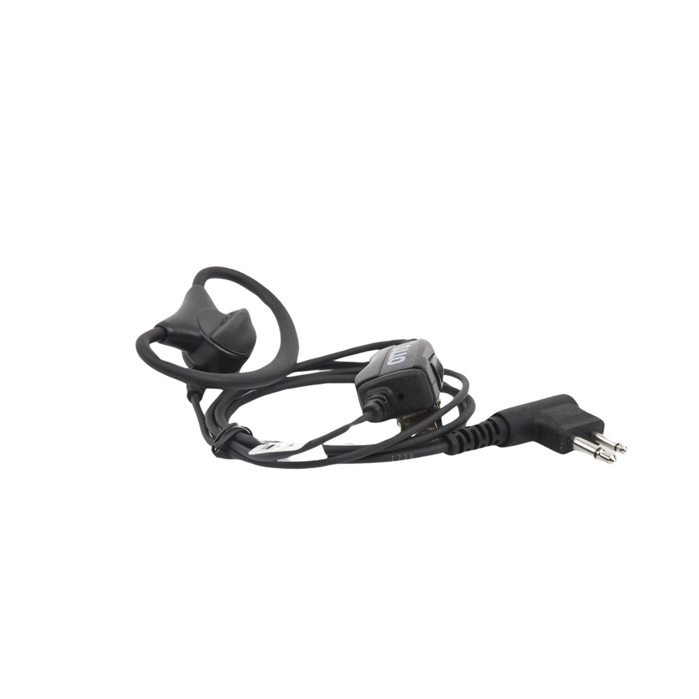 Ring-type earpiece microphone, 40 lbs. resistance cable. Motorola EP450, MAGONE, DEP450, and Hytera TC500/600/700 series.