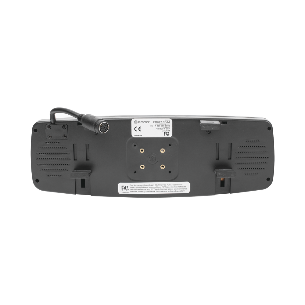 Wired reversing system with camera and 4.3-inch monitor, includes 170° license plate camera