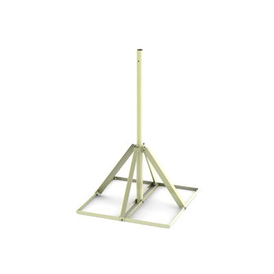 Base de 0.9 x 0.9 m no penetrante con mástil de 1.5 m con para instalación de antenas