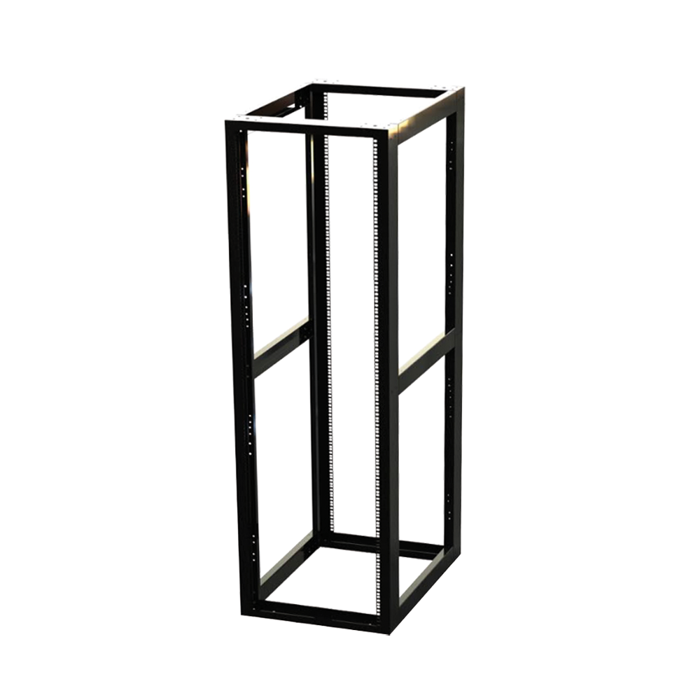 Rack Estándar 19" de 4 Postes, Acero, 37 Unidades, Profundidad Ajustable.