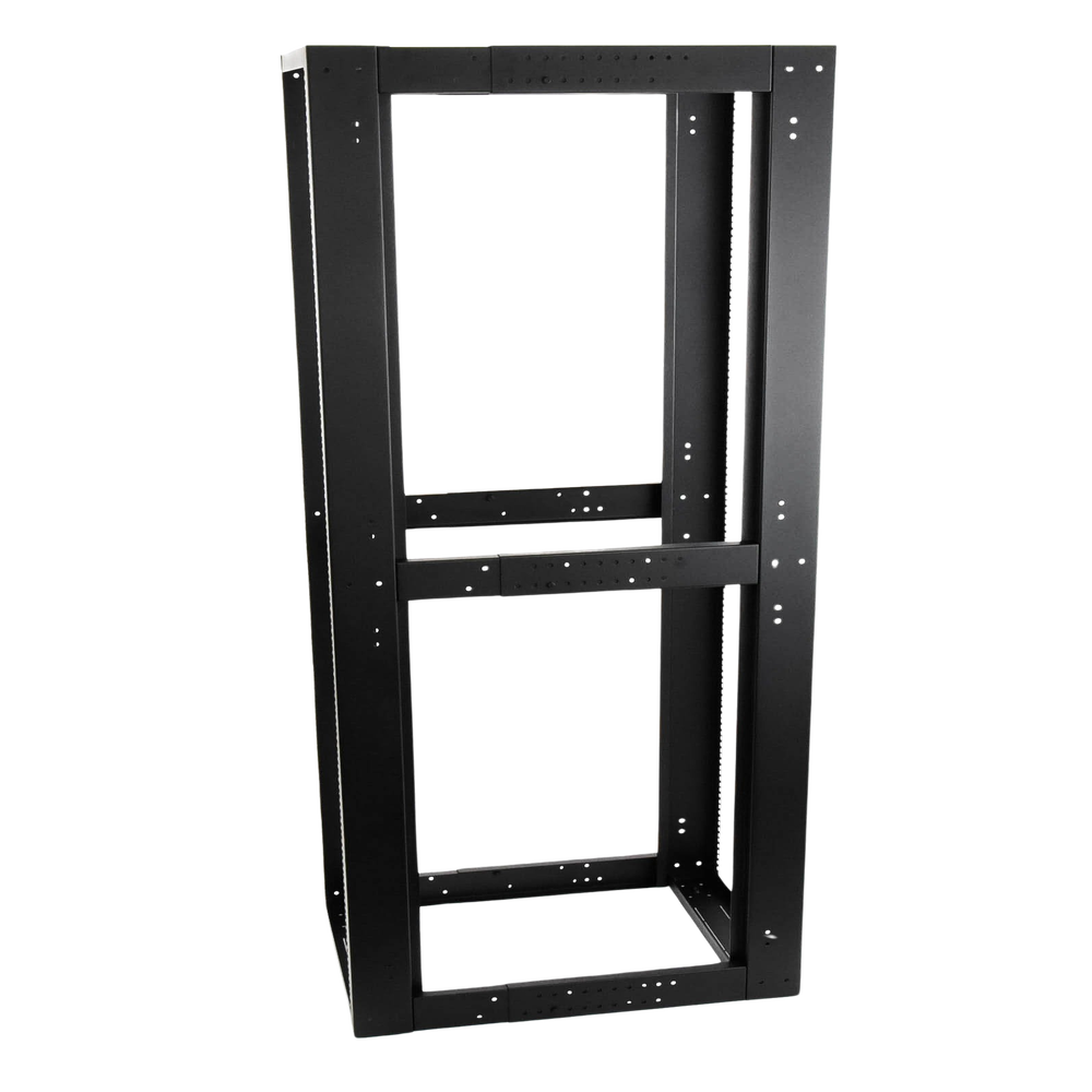 Standard 19" 4-Post Rack, Steel, 45 Units, Adjustable Depth.