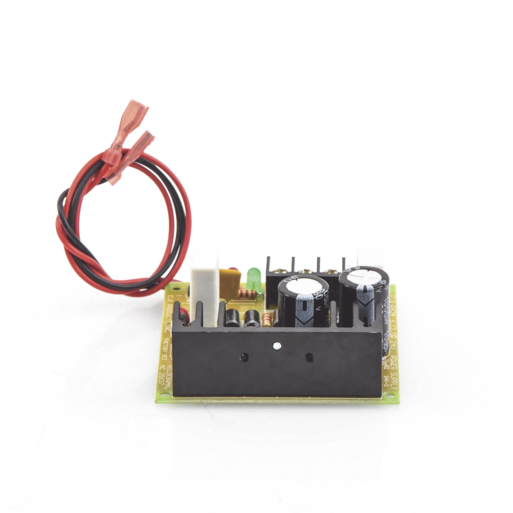 6VDC, 12VDC and 24VDC power supply with battery backup.