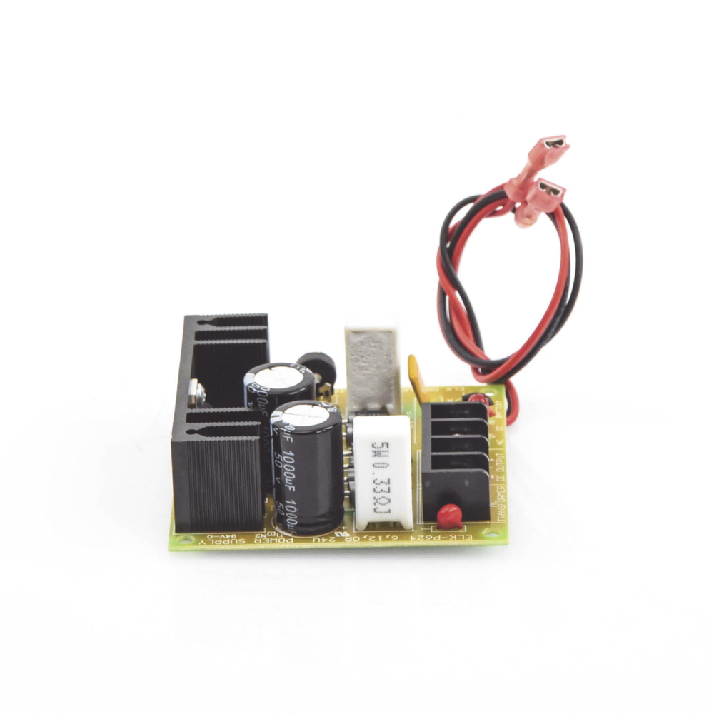 6VDC, 12VDC and 24VDC power supply with battery backup.