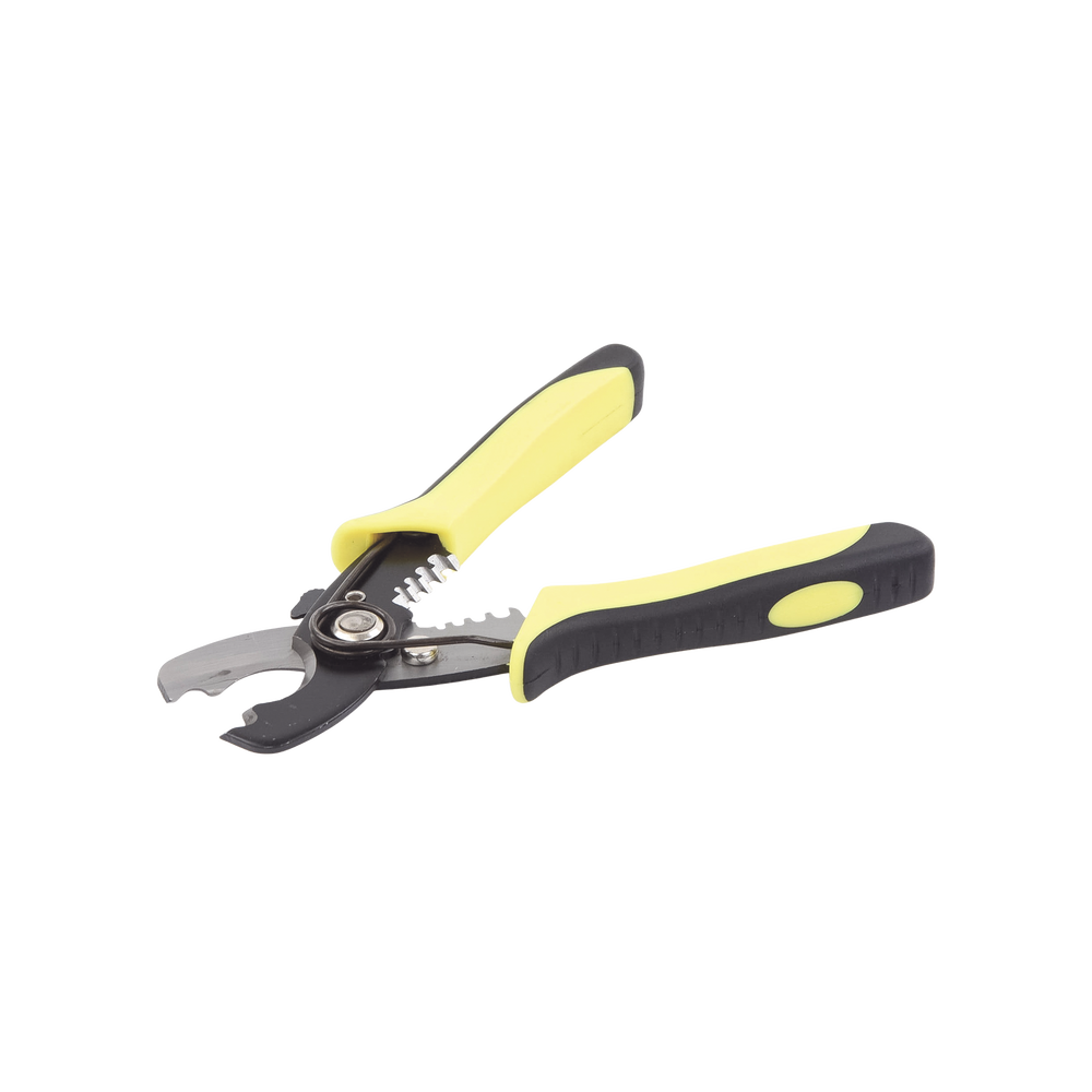 Wire Stripper (8-14 AWG) and Cable Cutter (2/0 AWG Max.) High-Precision Design. Ergonomic Handle.