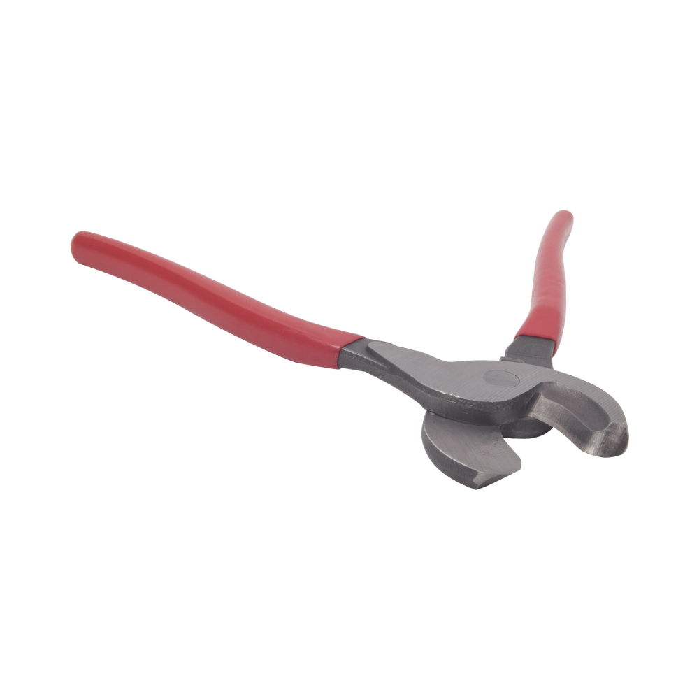 Pinza cortador multicable de alta palanca de 10" (254 mm), fabricada en alma de acero al carbón y mango ergonómico de PVC.