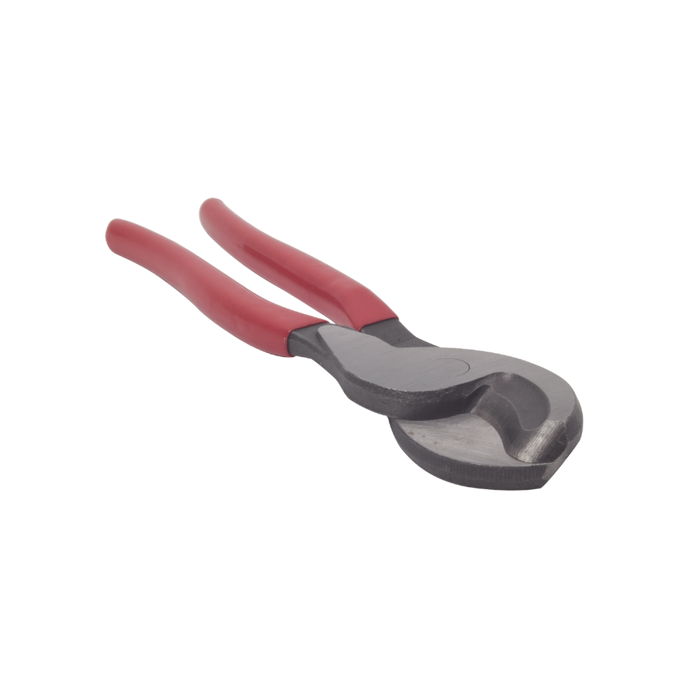 Pinza cortador multicable de alta palanca de 10" (254 mm), fabricada en alma de acero al carbón y mango ergonómico de PVC.