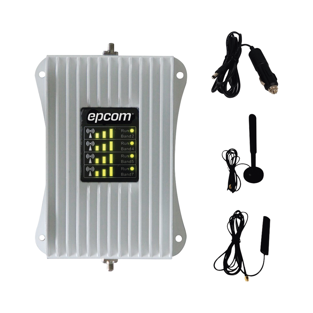KIT de Amplificador de Señal Celular Para Vehículo/ Soporta y Mejora la Señal Celular 4.5G, 4G LTE/ Múltiples Operadores, usuarios y dispositivos/ Ideal para Vehículo tipo Camioneta, Pick up o Sedán.