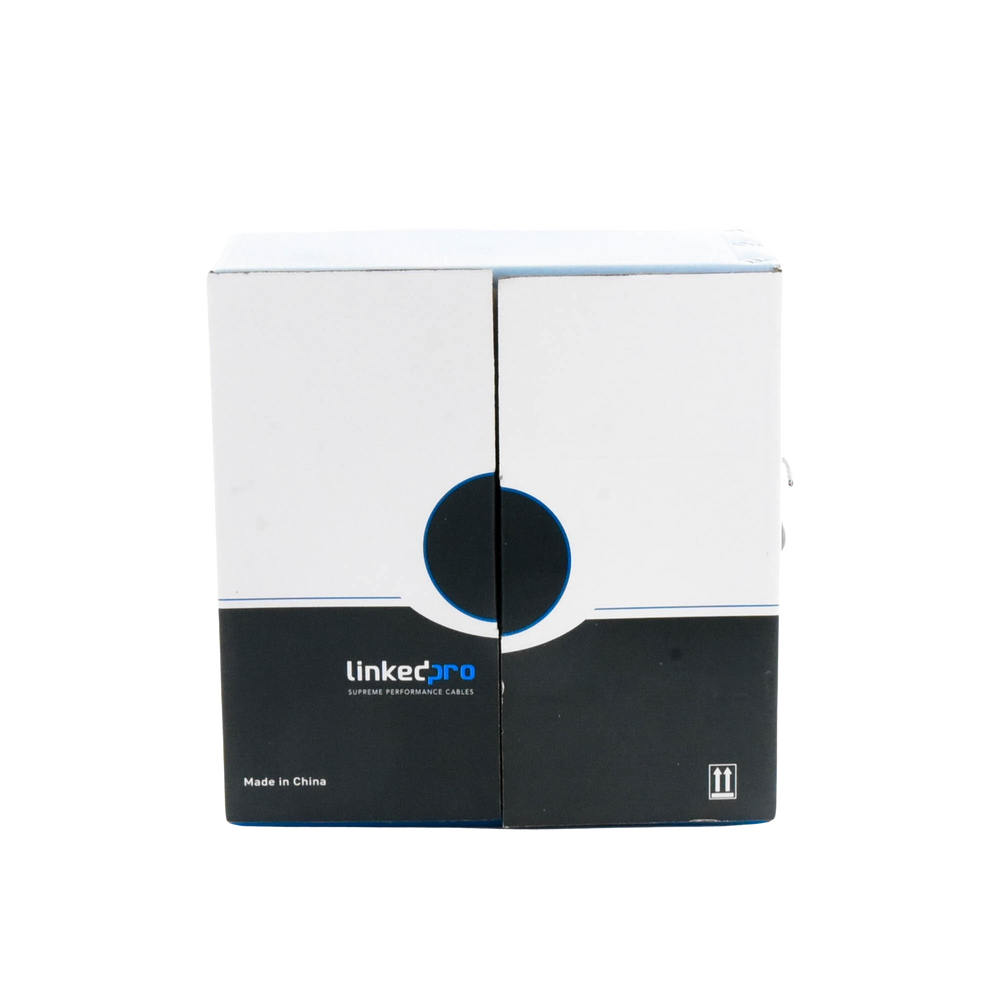 Bobina de cable de 305 m ( 1000 ft ) Cat5e, Aleación de Cobre y Aluminio ( CCA ), color Gris, Uso Interior.