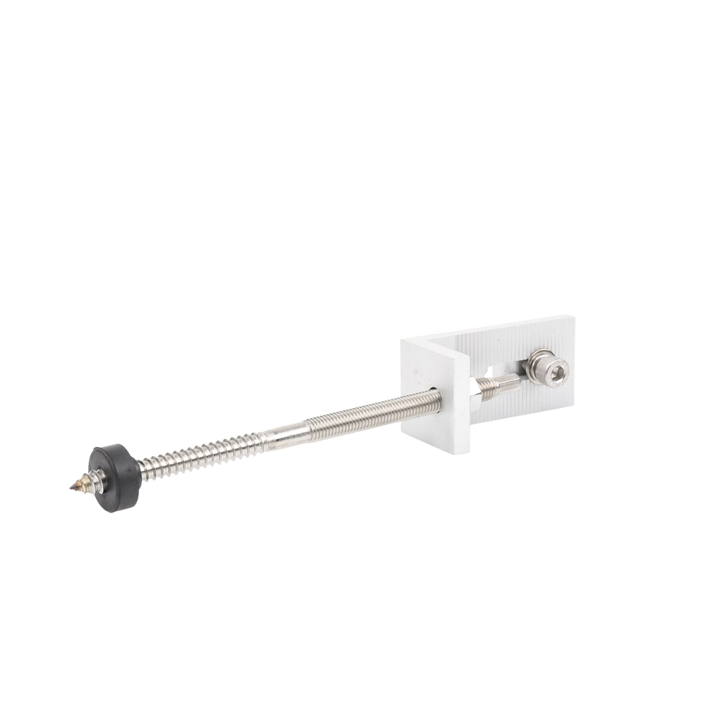 Soporte L para riel 7 con tornillo M10*200 para techo de lamina