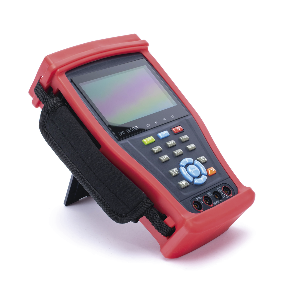Android Video Tester with 4.3" LCD Screen for IP 4K / HD-TVI (8MP), HD-CVI (8MP), AHD (5MP) / Digital Multimeter, HDMI In/Out, WiFi