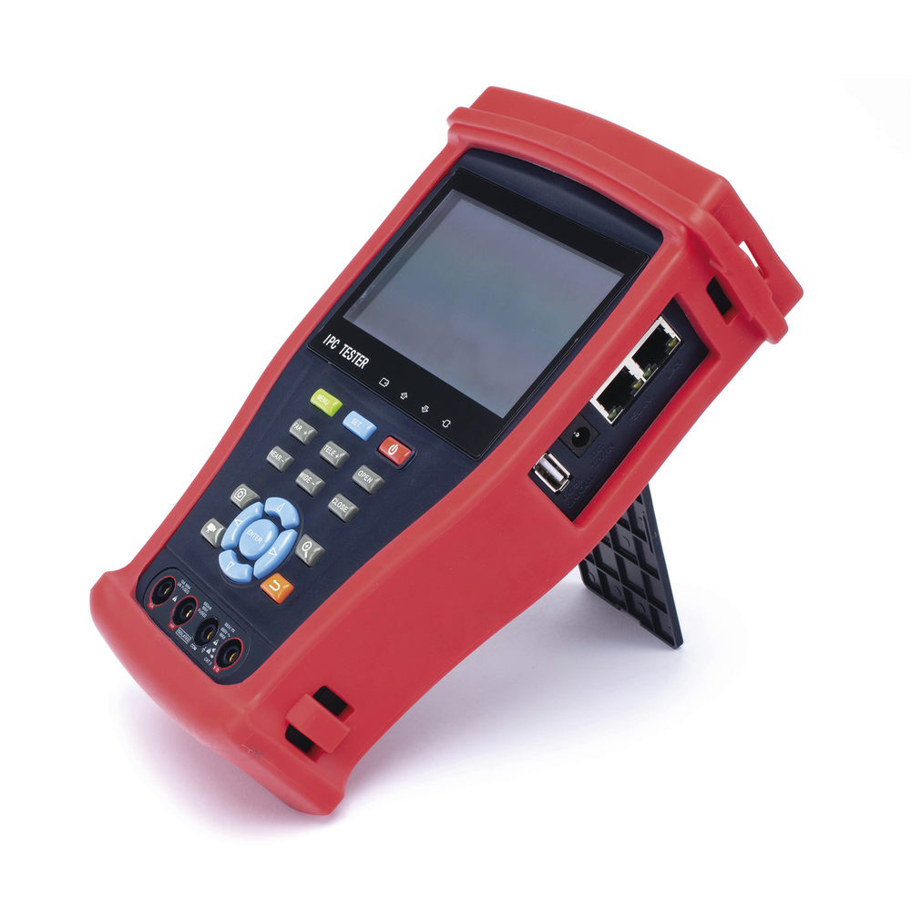 Android Video Tester with 4.3" LCD Screen for IP 4K / HD-TVI (8MP), HD-CVI (8MP), AHD (5MP) / Digital Multimeter, HDMI In/Out, WiFi